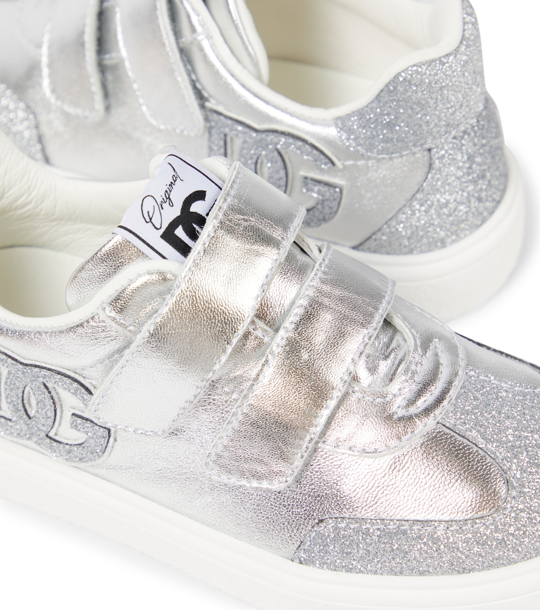 Sneakers DG Original aus Metallic-Leder | Dolce&Gabbana Kids