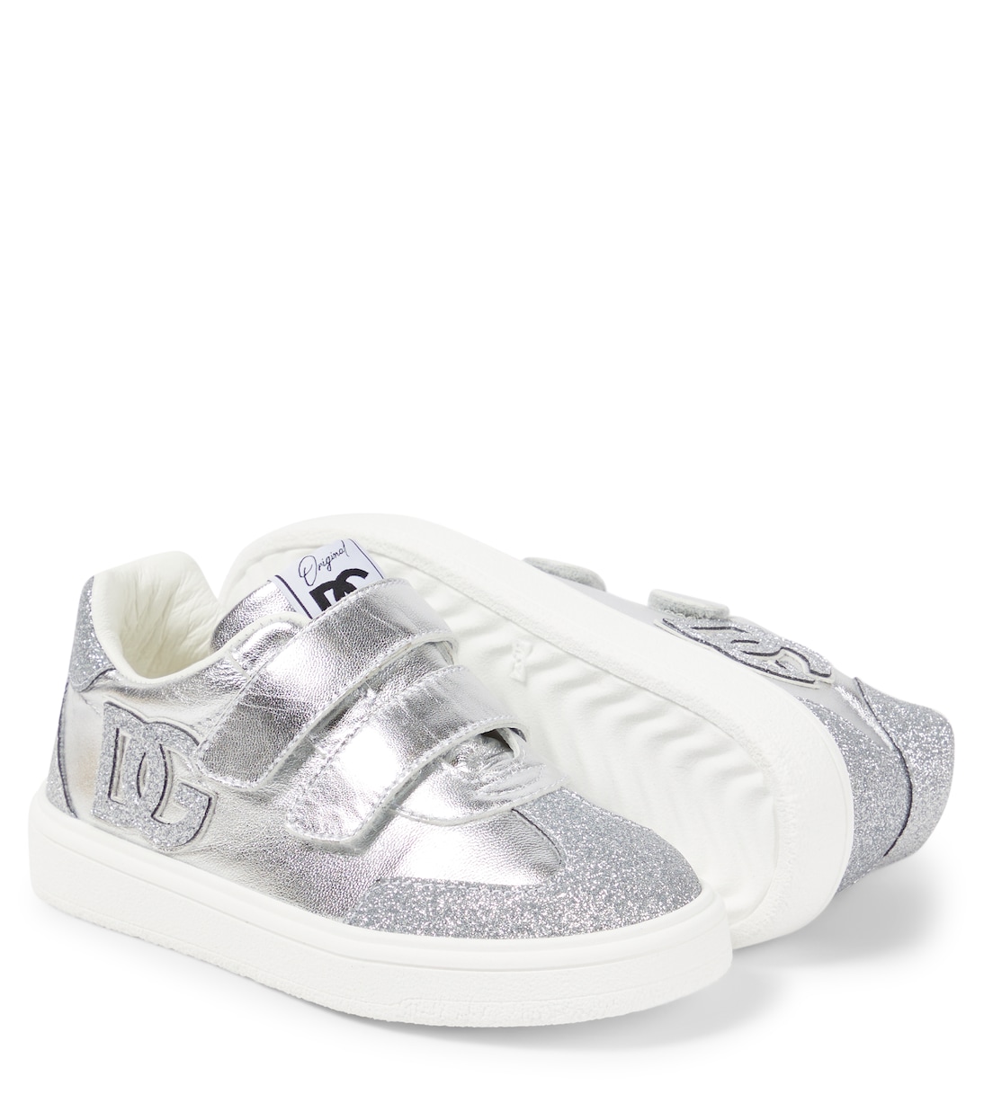 Sneakers DG Original aus Metallic-Leder | Dolce&Gabbana Kids