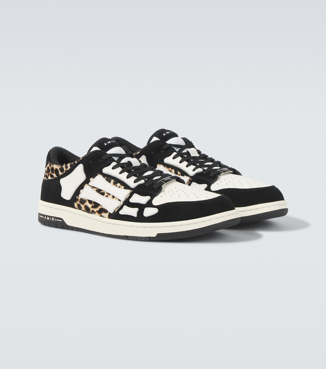 Sneakers Leopard Skel Top Low aus Leder | Amiri