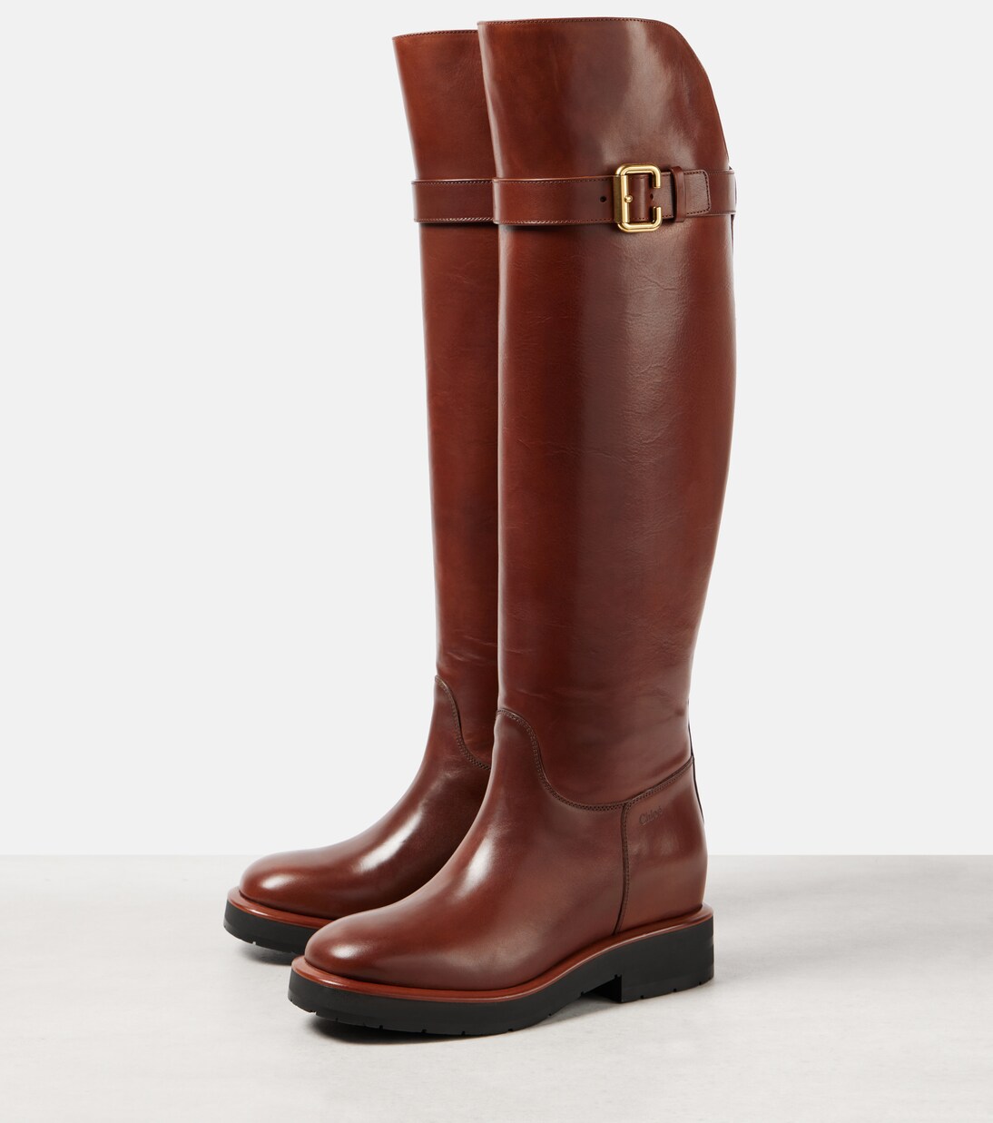 Botas mosqueteras Coddington de piel | Chloé