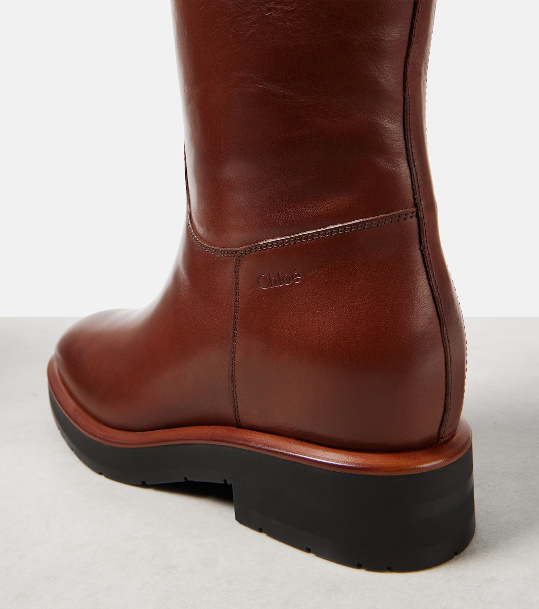 Botas mosqueteras Coddington de piel | Chloé