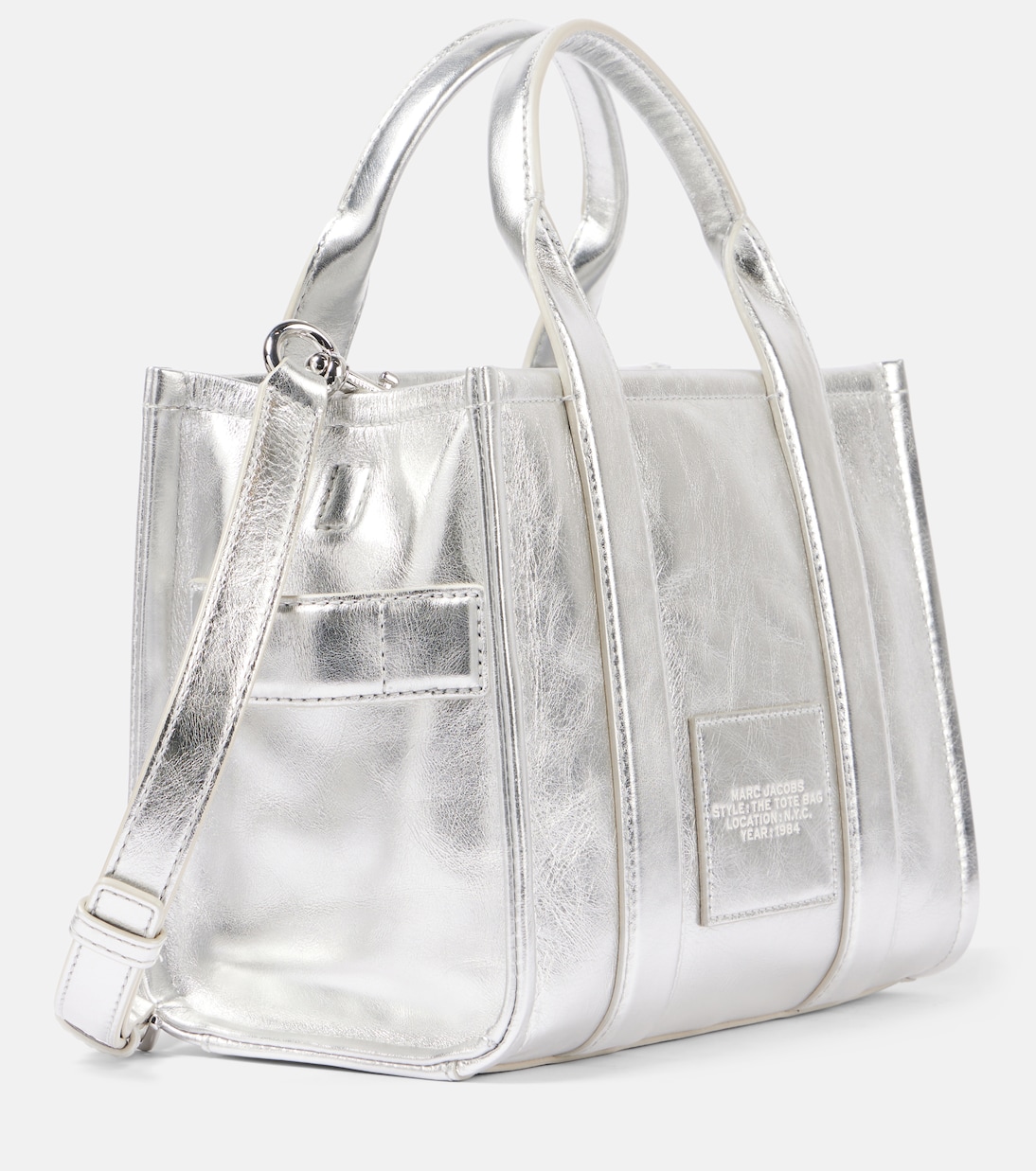 Tote The Small aus Metallic-Leder | Marc Jacobs