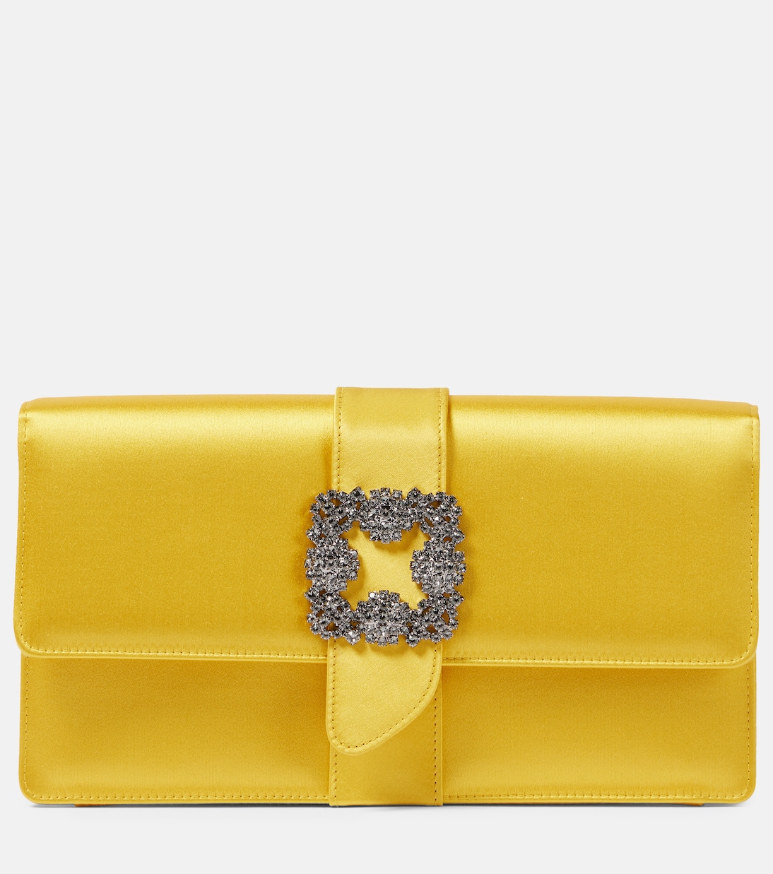 Pochette Capri en satin à ornements | Manolo Blahnik