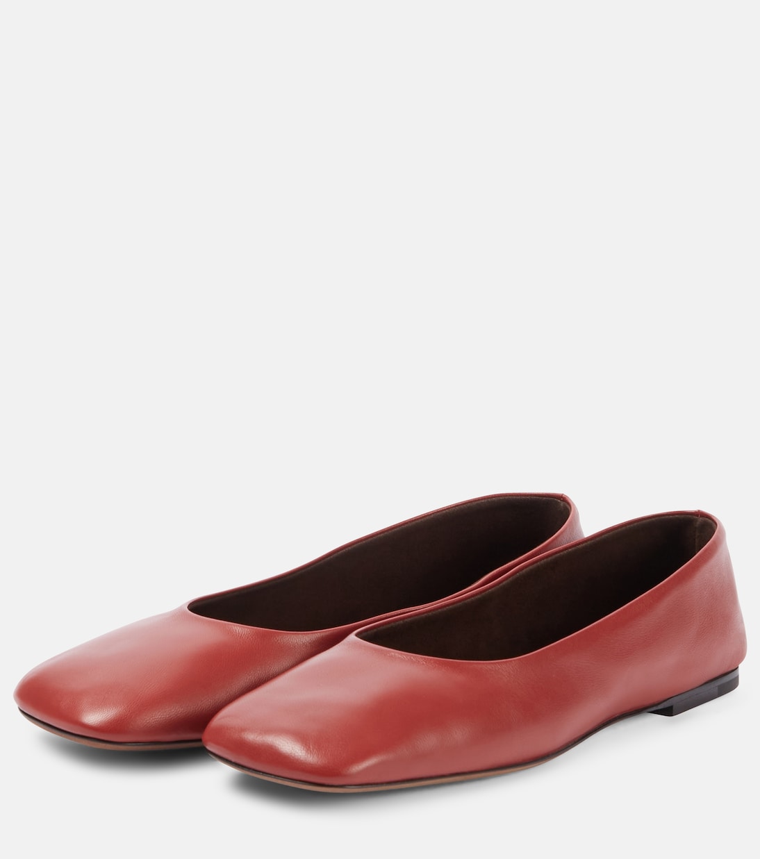 Ballerines Square en cuir | The Row