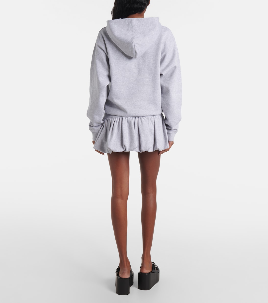 Vestido corto Basque de mezcla de algodón | Coperni
