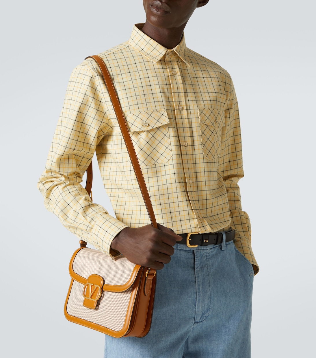 Camicia in cotone a quadri | Valentino