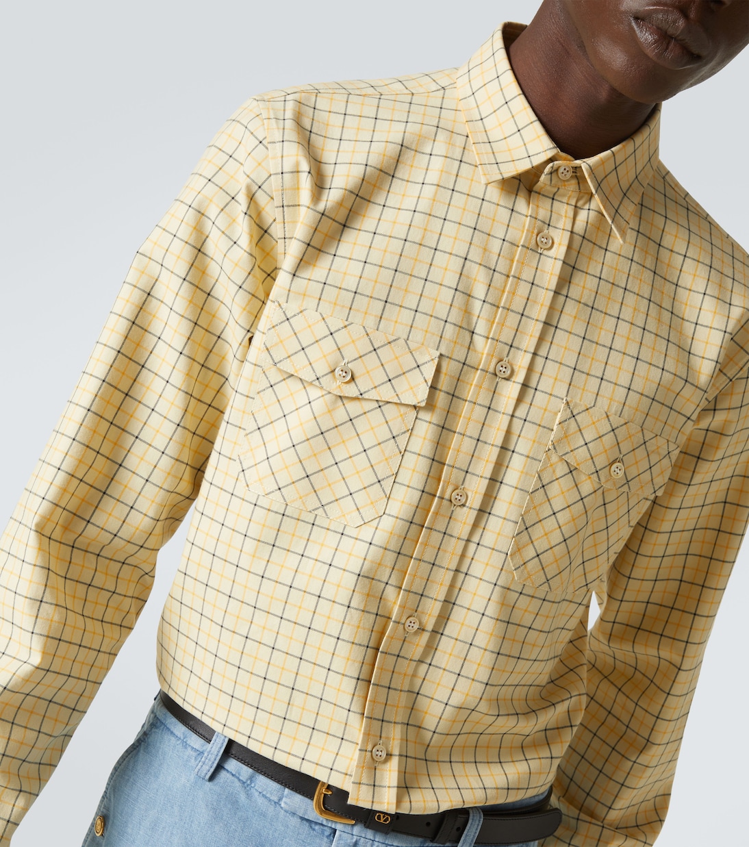 Camicia in cotone a quadri | Valentino