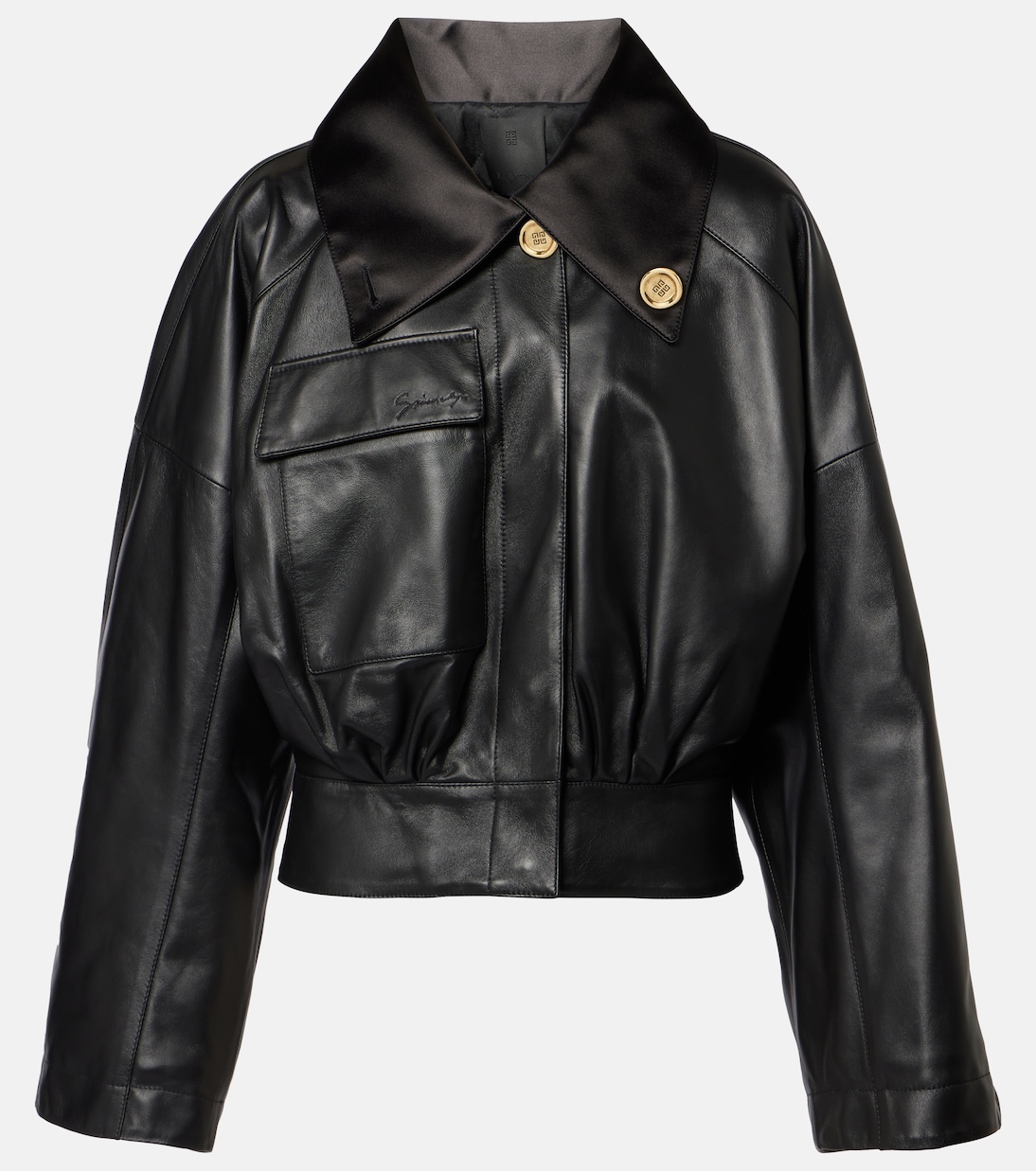 Giacca cropped in pelle | Givenchy