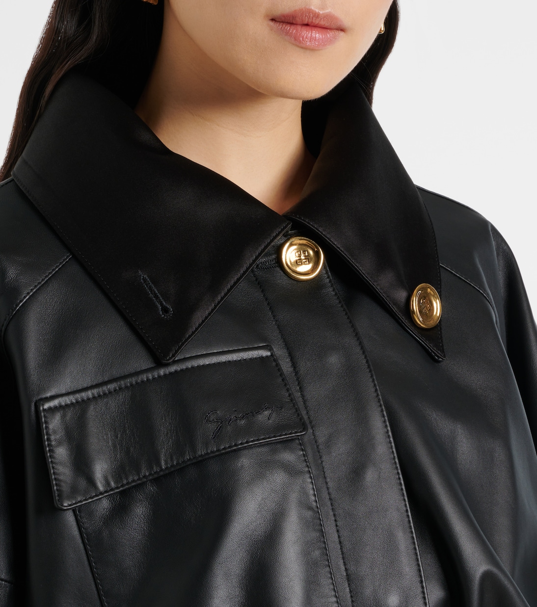 Giacca cropped in pelle | Givenchy