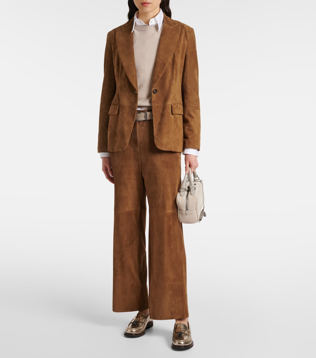 Chaqueta de Piel Sintética con Detalles Elegantes Brunello Cucinelli para Jóvenes