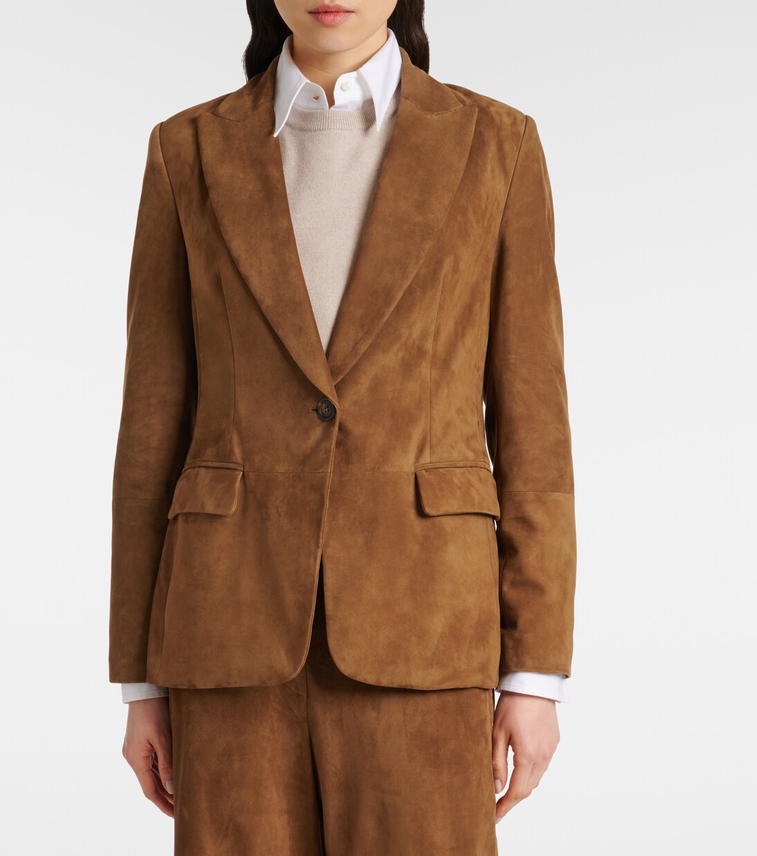 Chaqueta de Piel Sintética con Detalles Elegantes Brunello Cucinelli para Jóvenes