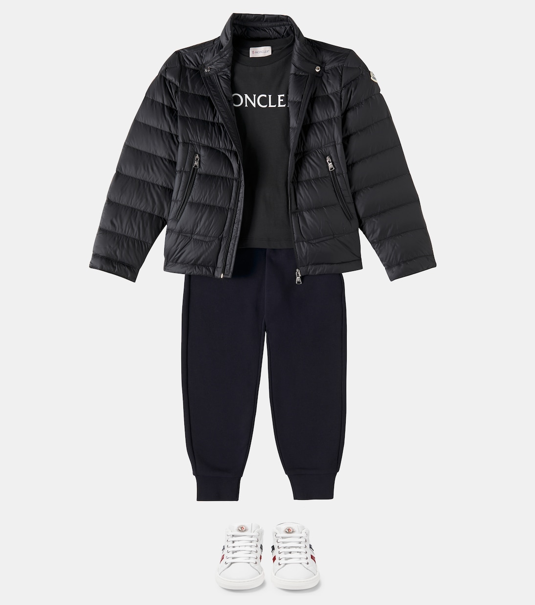 T-shirt in jersey di cotone con logo | Moncler Enfant