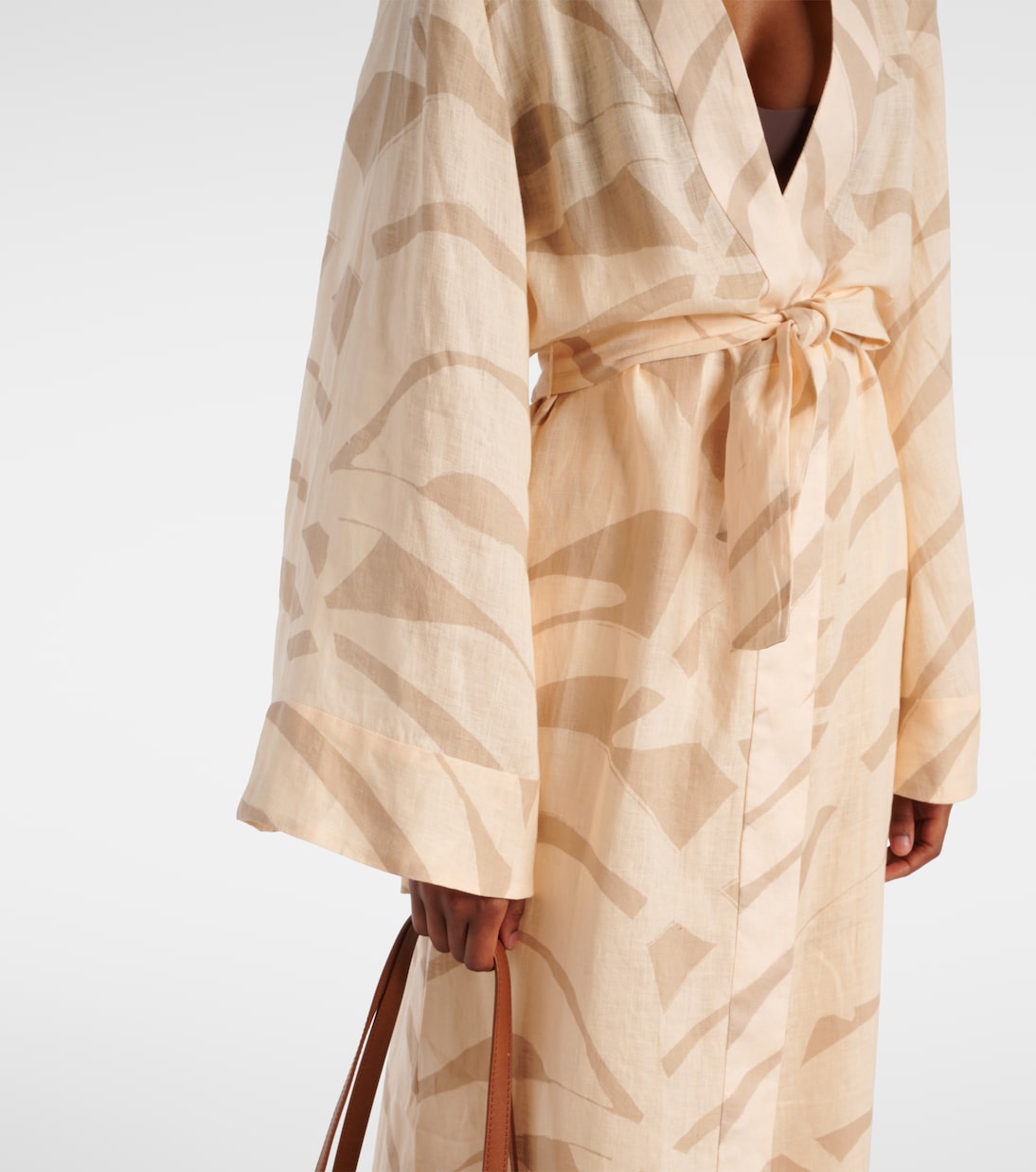 Copricostume in lino con stampa | Johanna Ortiz