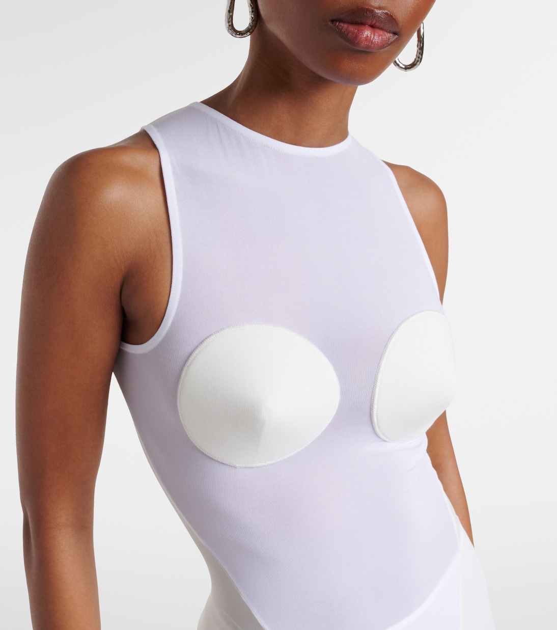 Abito lungo in tulle semitrasparente  | Jean Paul Gaultier