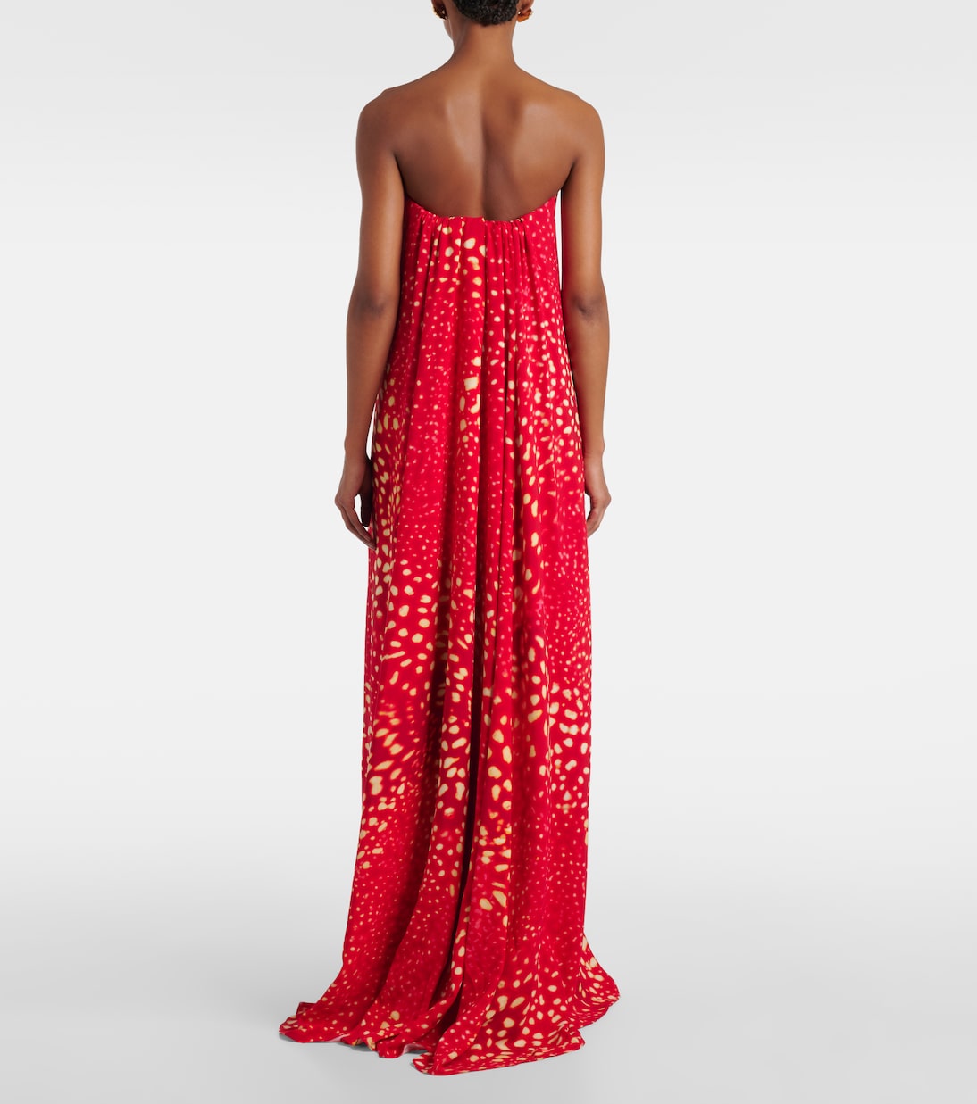 Printed strapless maxi dress | Dries Van Noten