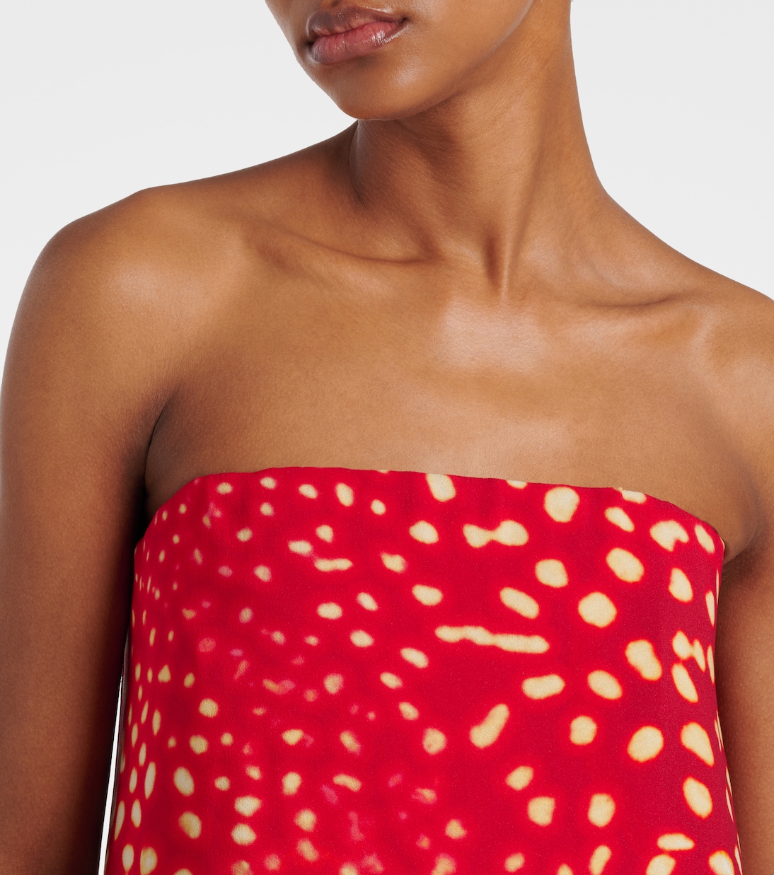 Printed strapless maxi dress | Dries Van Noten