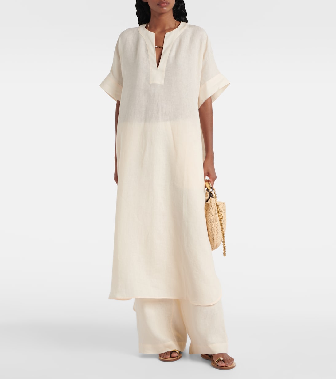 Kaftan Bibi aus Leinen | Eres