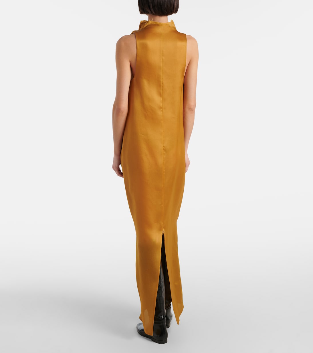 Meryl draped silk maxi dress | Khaite