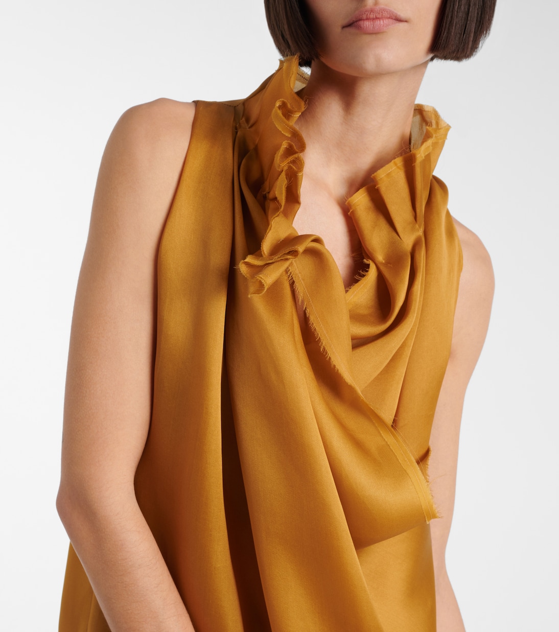 Meryl draped silk maxi dress | Khaite