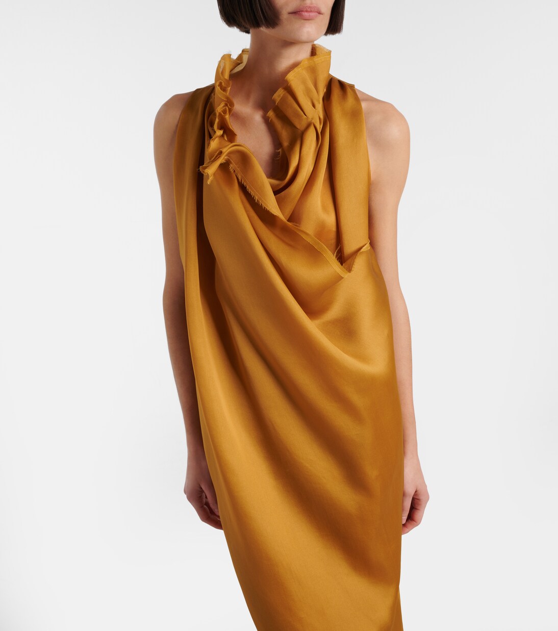 Meryl draped silk maxi dress | Khaite