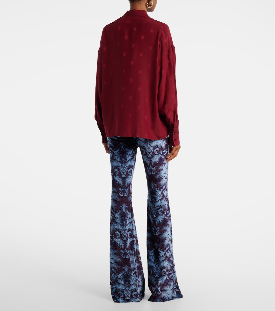 Bluse aus Crêpe de Chine aus Seiden-Jacquard | Etro