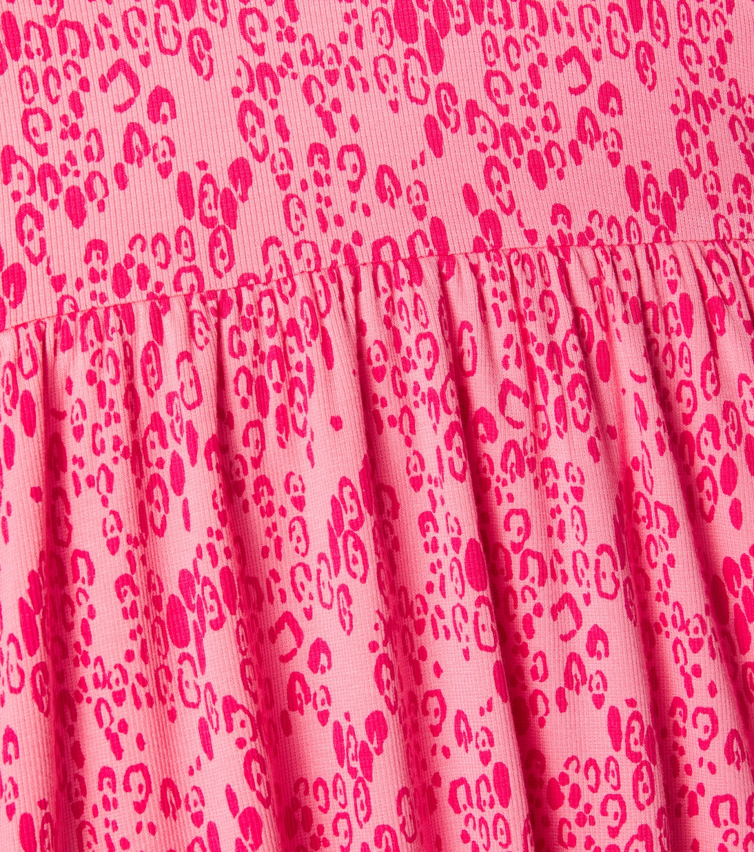 Leopard-print jersey dress | Mini Rodini