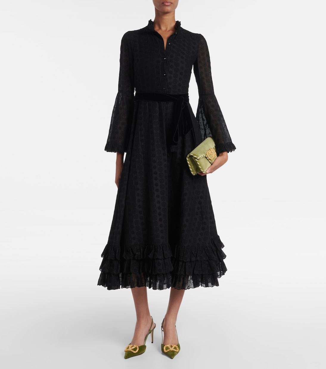 Locò Mini velvet shoulder bag | Valentino Garavani