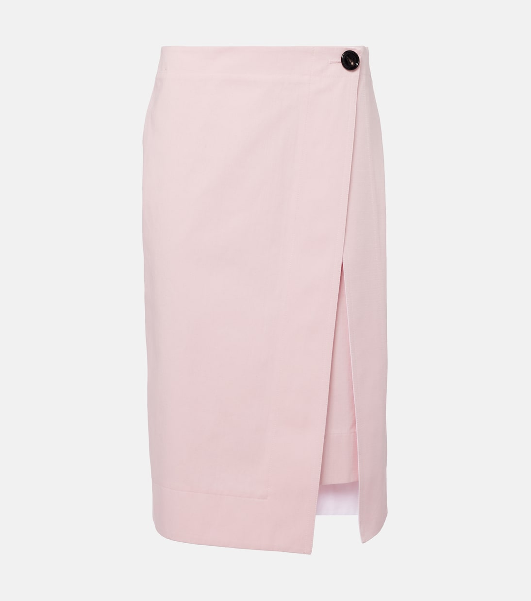 Falda midi de sarga de algodón | Bottega Veneta