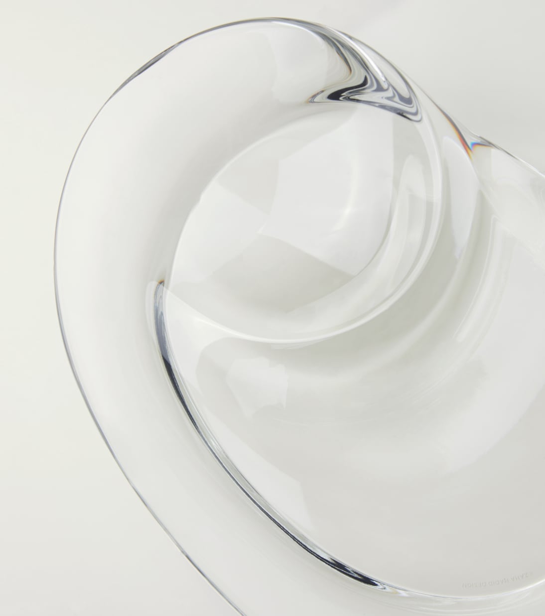 Ciotola Swirl in cristallo | Zaha Hadid Design