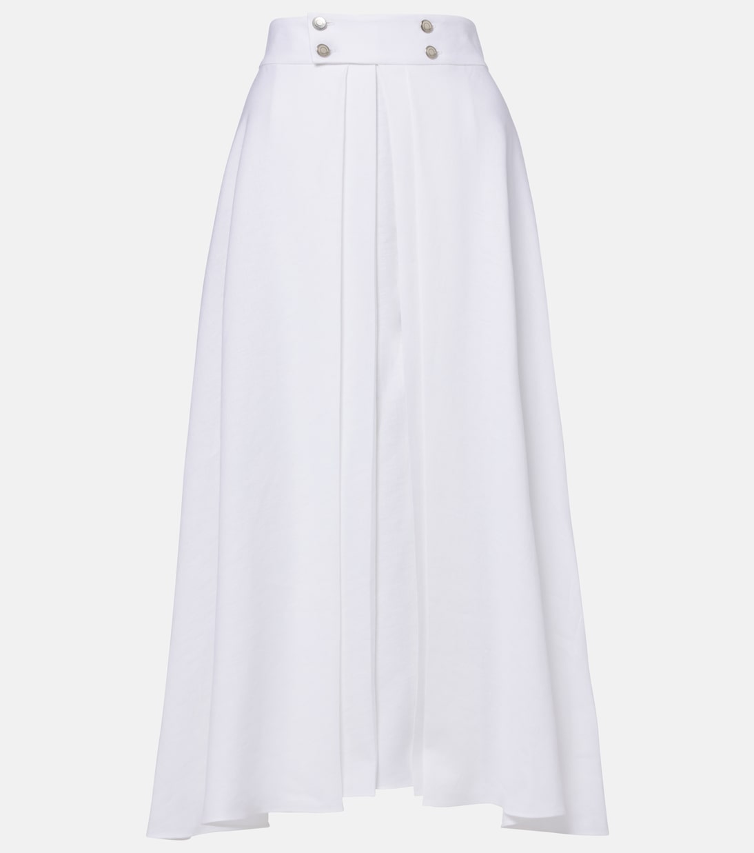 Petra pleated linen maxi skirt | Loro Piana