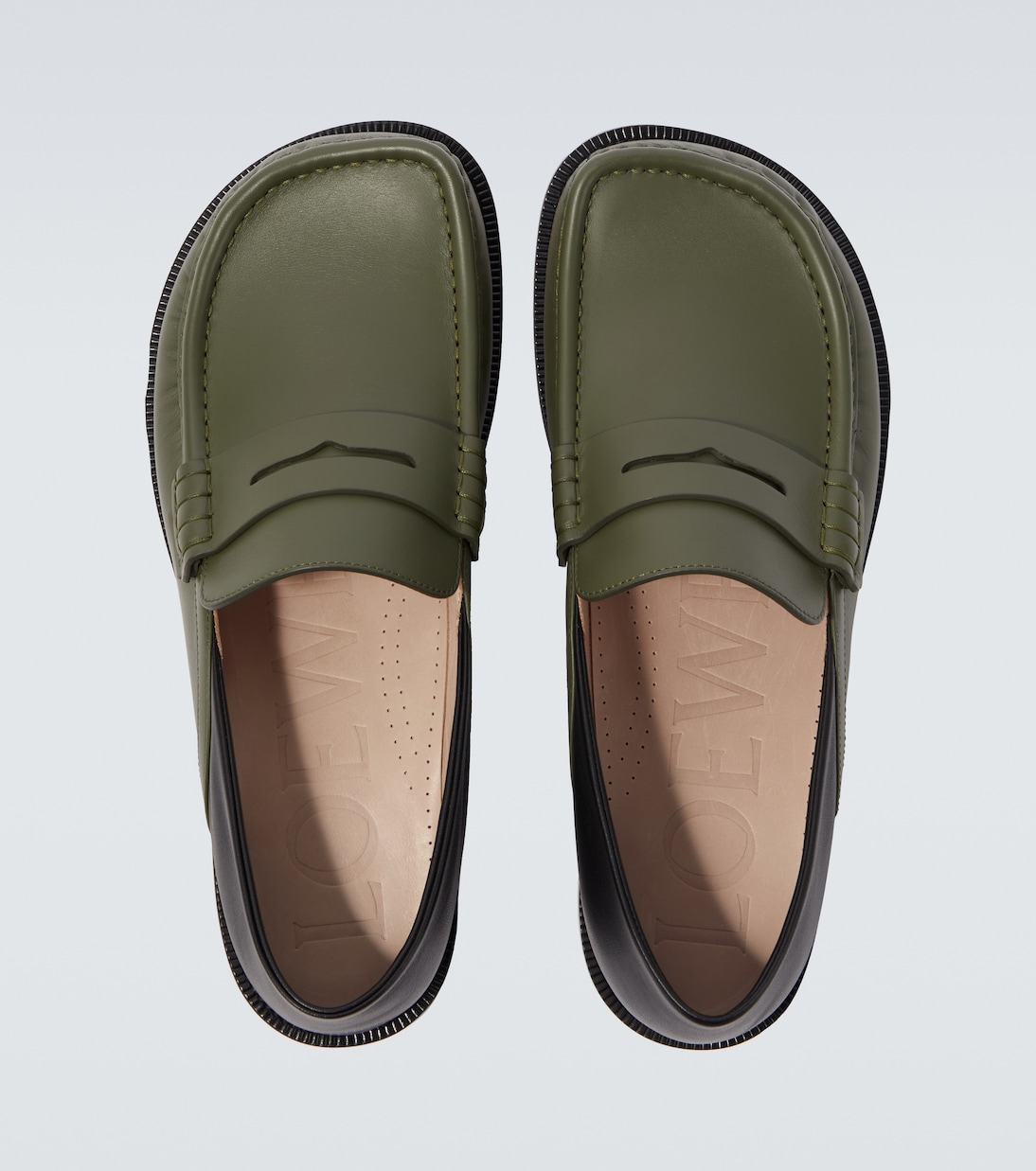 Campo leather penny loafers | Loewe