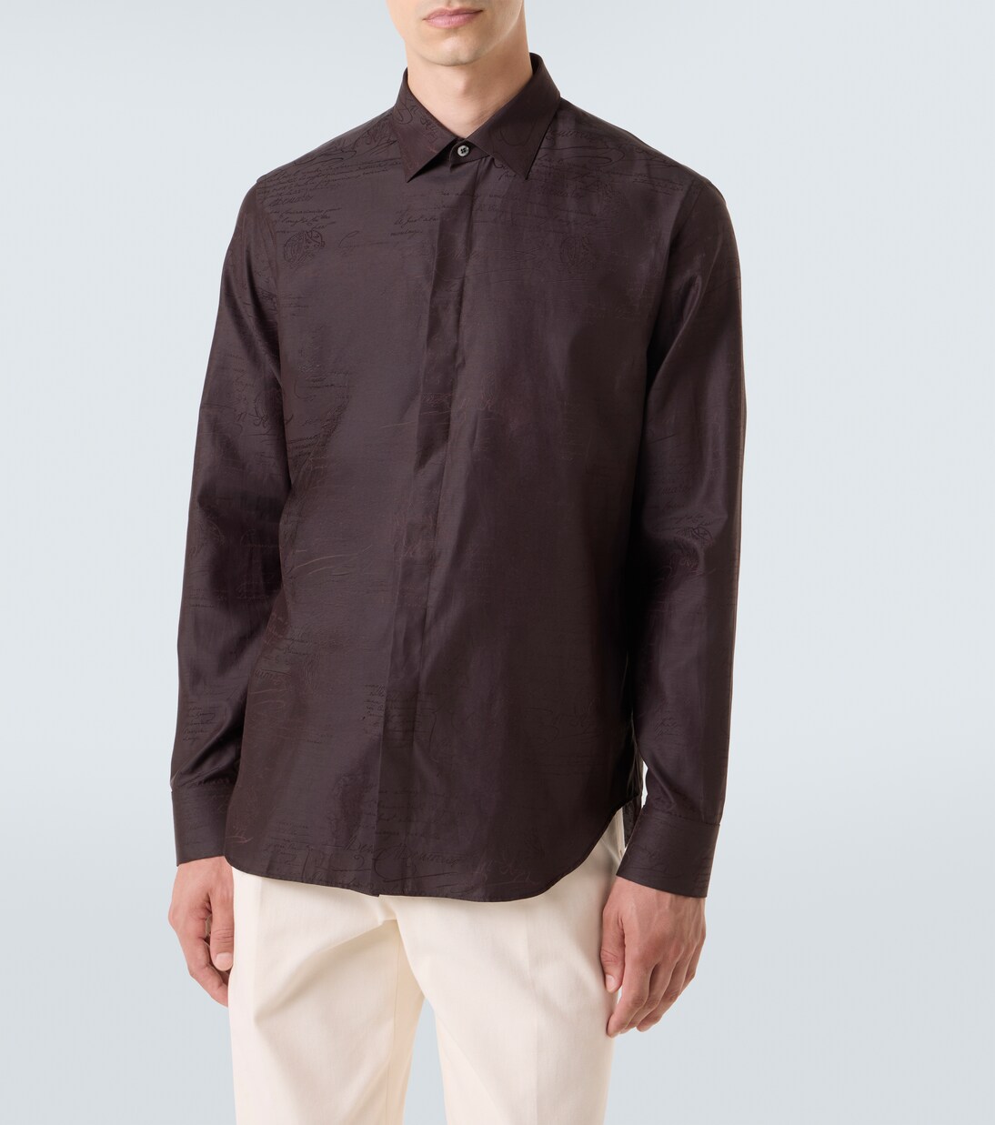 Printed silk and cotton shirt | Berluti
