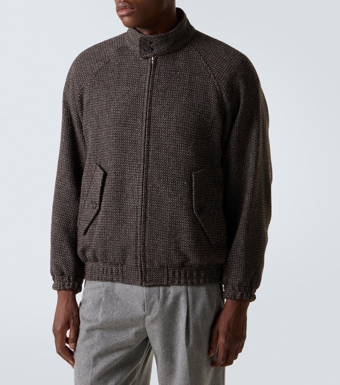 Blouson aus Wolle, Alpakawolle und Seide | Auralee