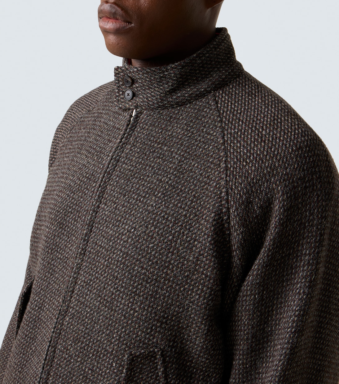 Blouson aus Wolle, Alpakawolle und Seide | Auralee