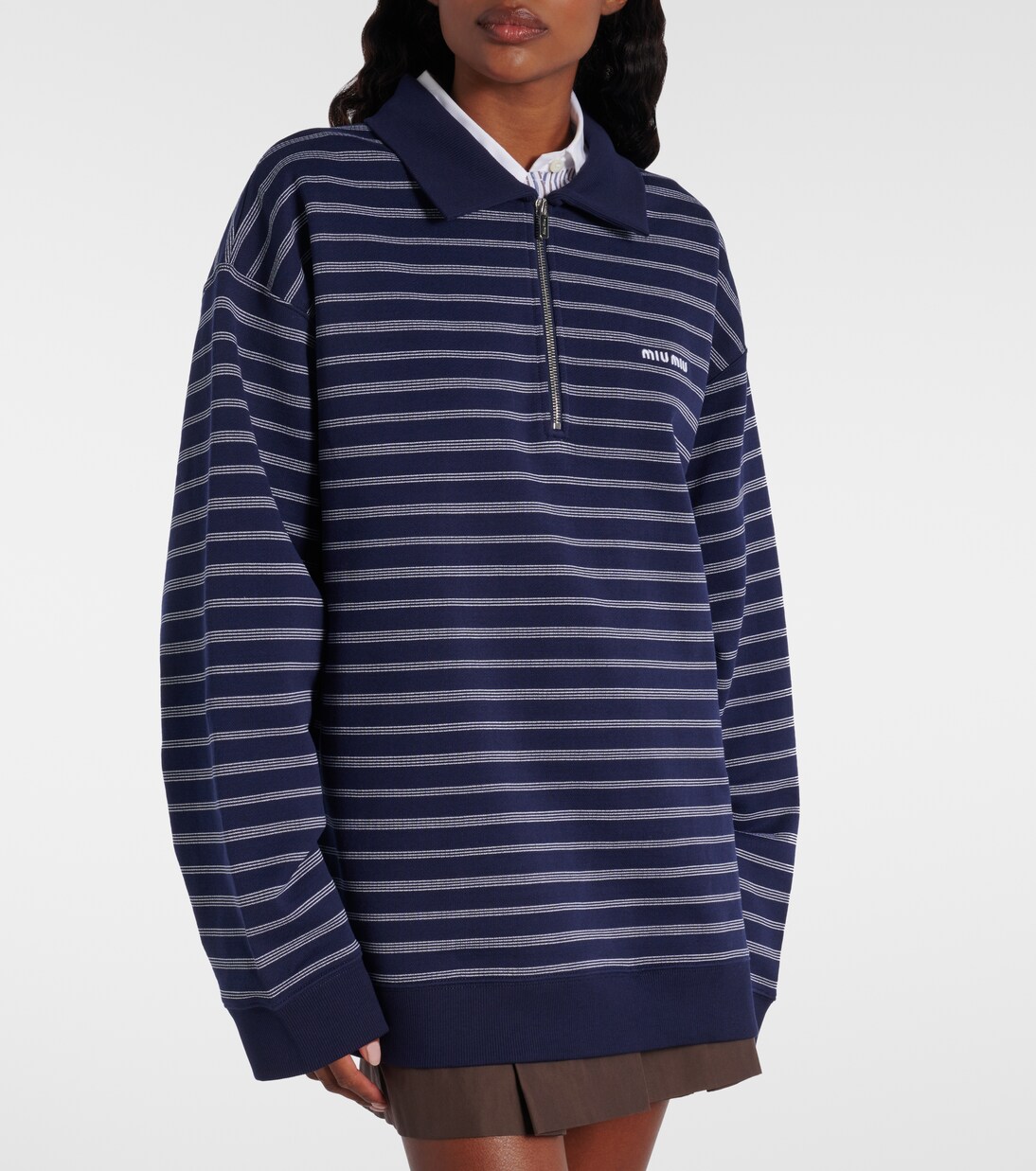 Polopullover aus Baumwolle | Miu Miu