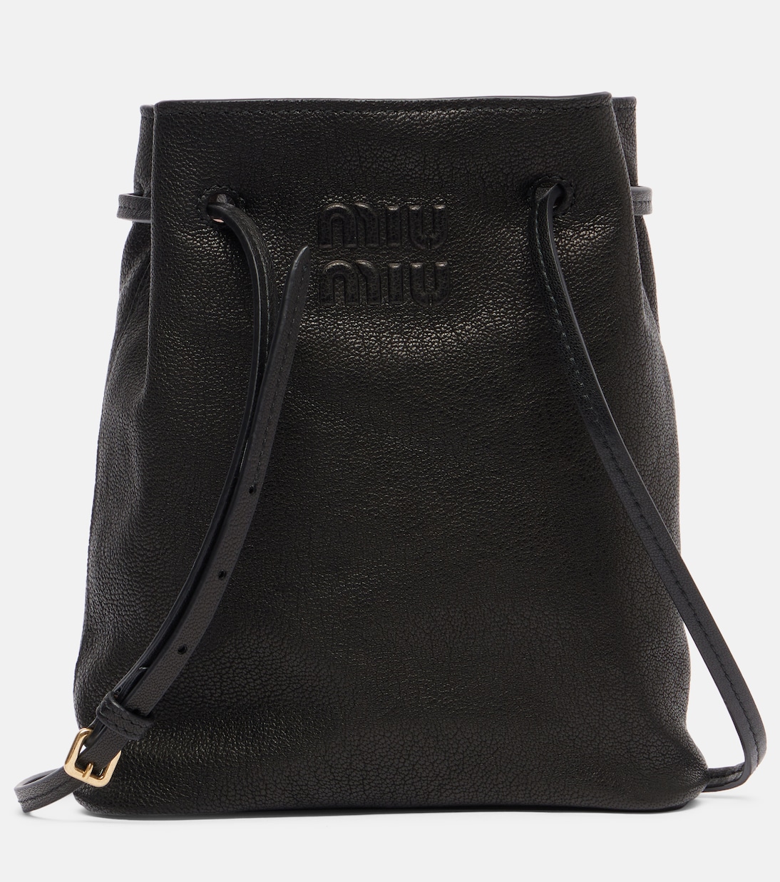 Logo leather crossbody bag | Miu Miu