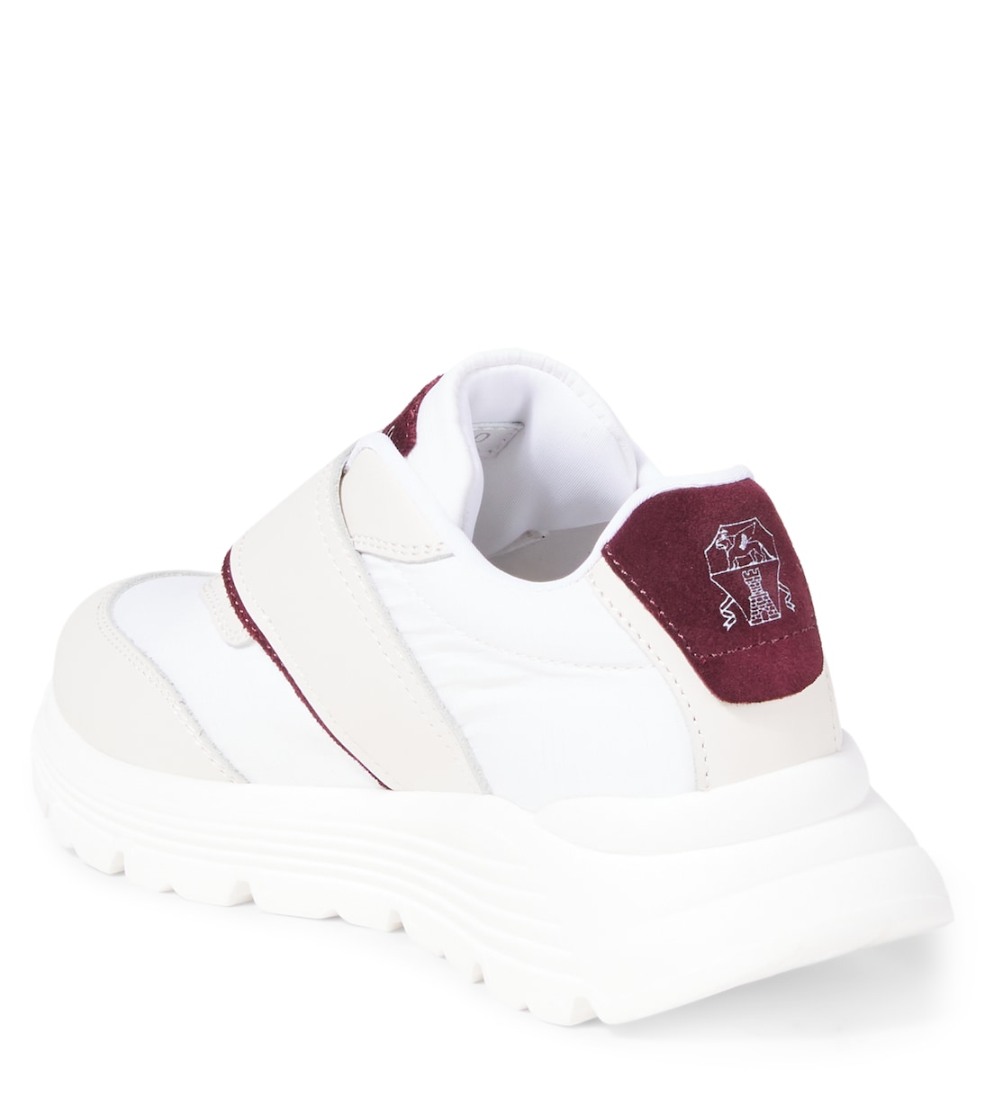 Sneakers mit Leder | Brunello Cucinelli Kids