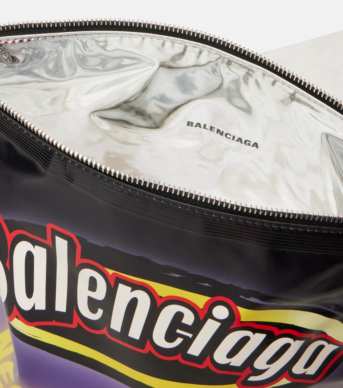 Clutch Chips aus Leder | Balenciaga