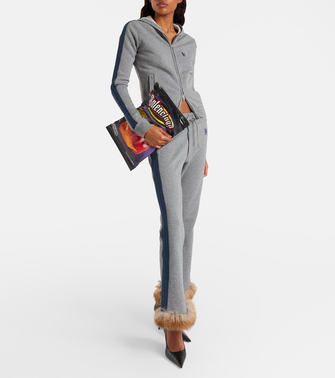 Clutch Chips aus Leder | Balenciaga