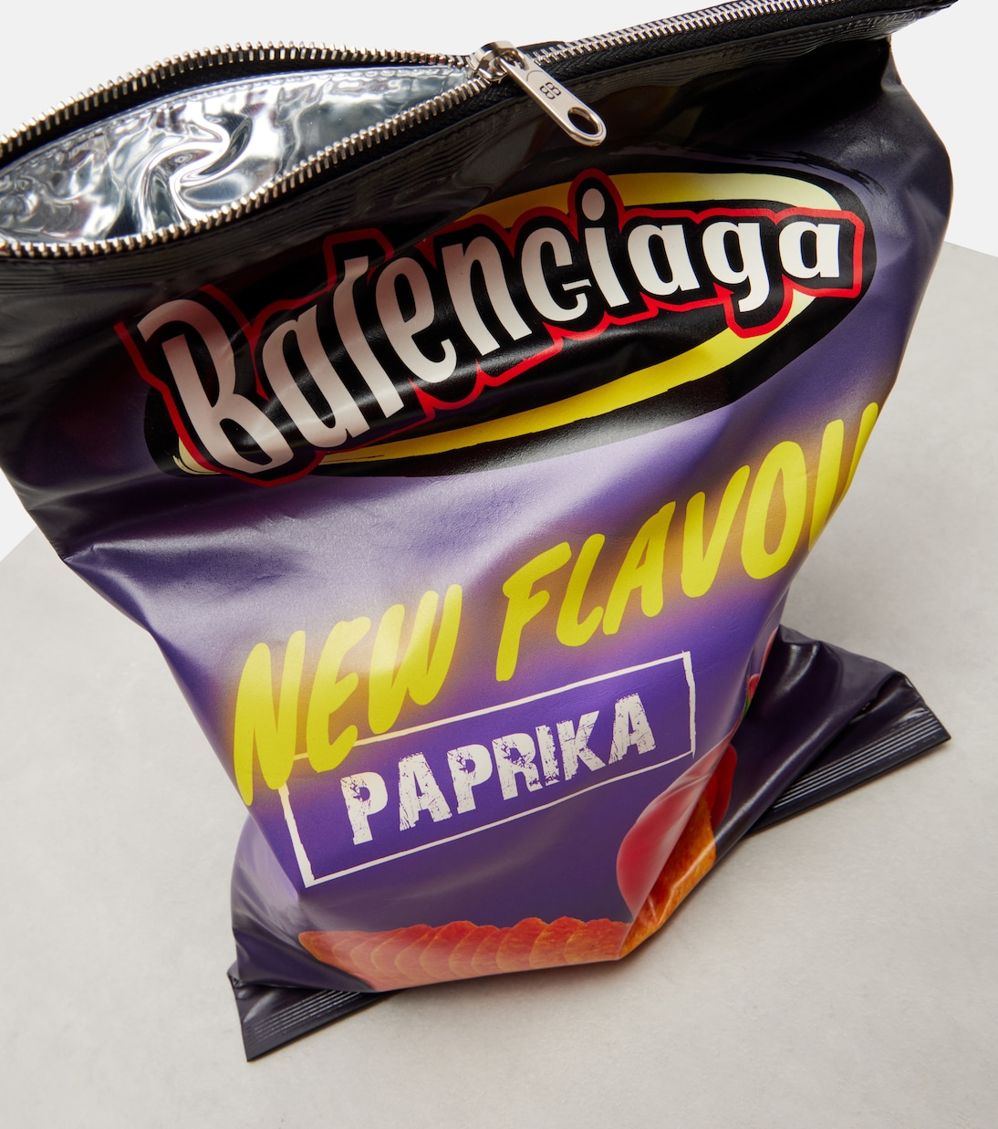 Clutch Chips aus Leder | Balenciaga