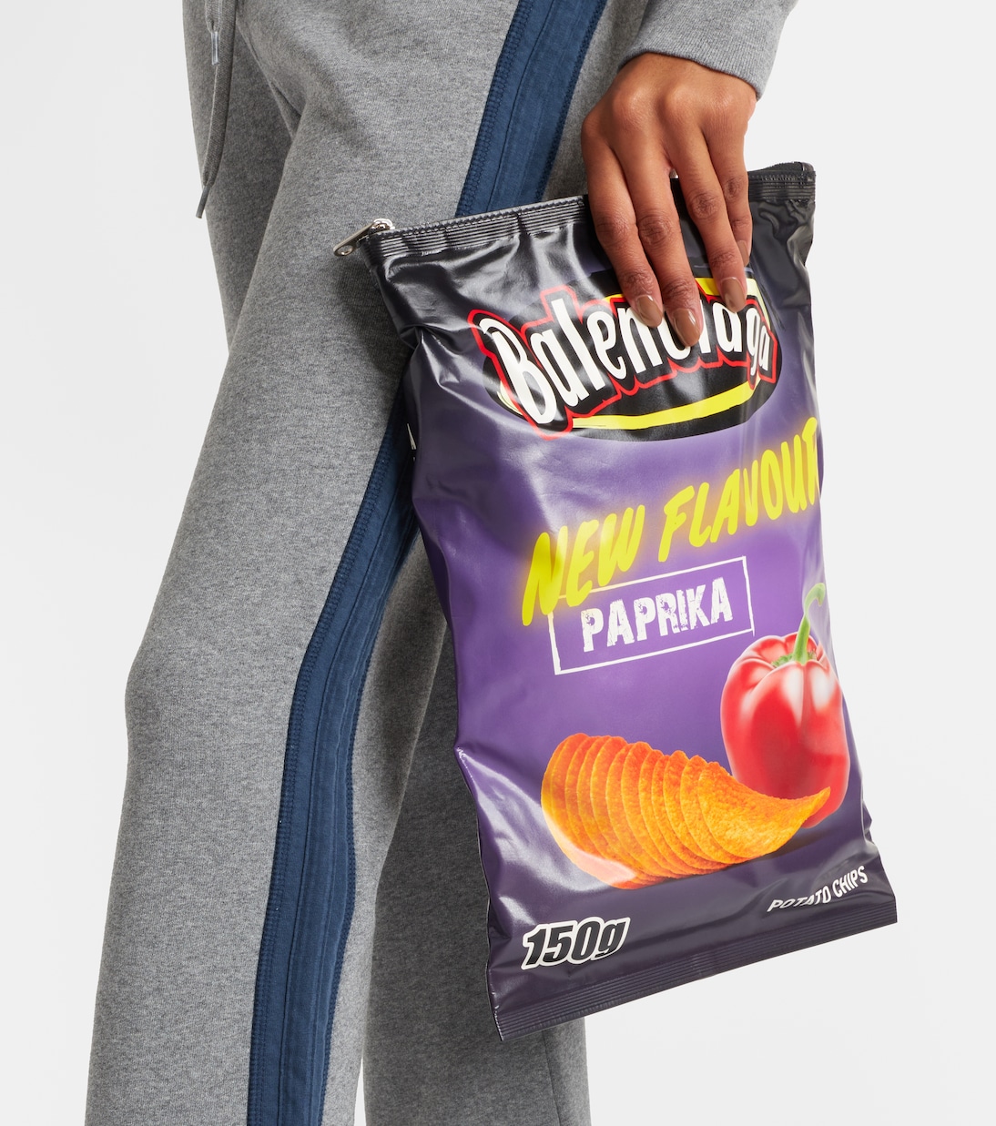 Clutch Chips aus Leder | Balenciaga