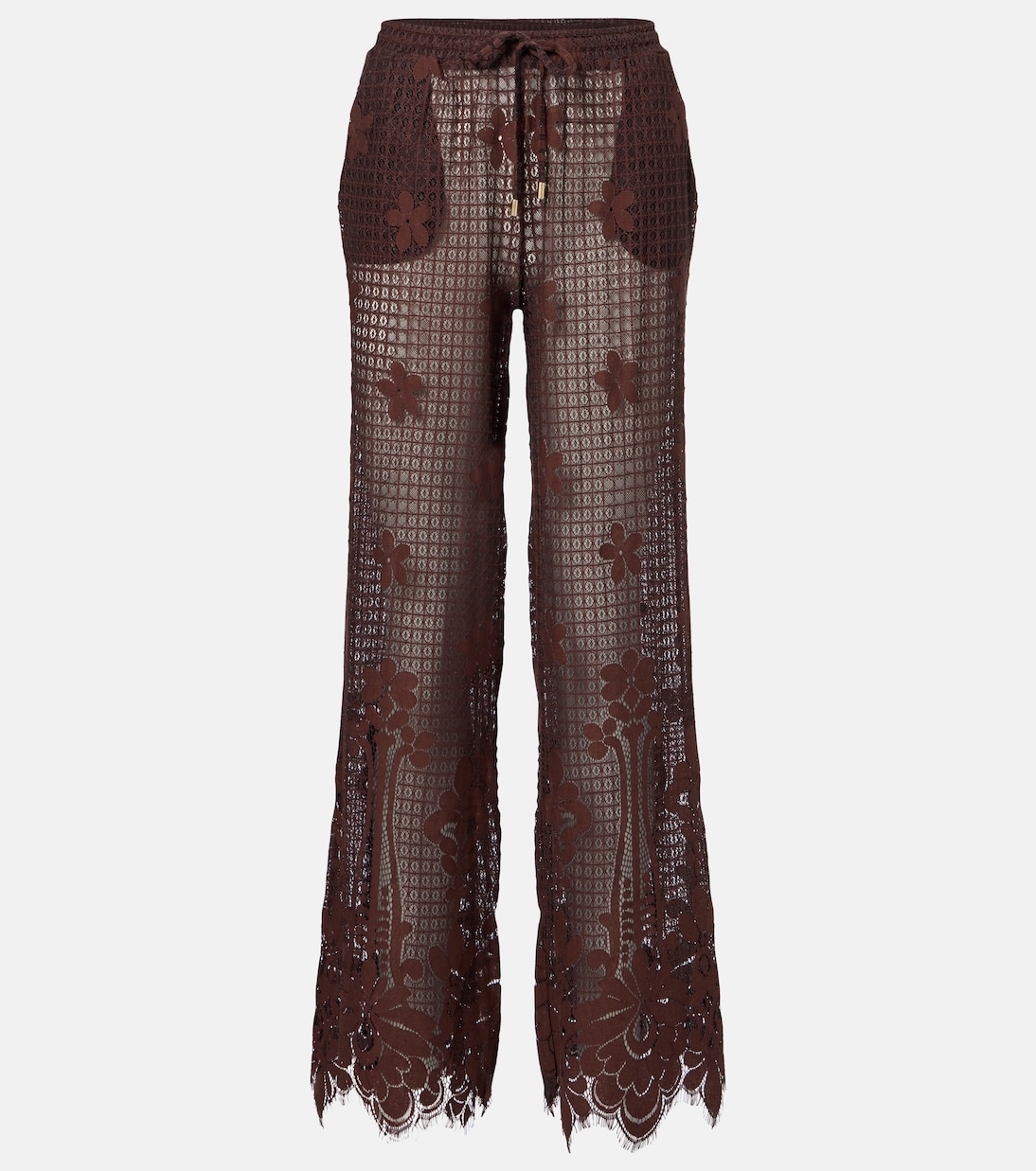Pantalones anchos Etta de encaje | Melissa Odabash