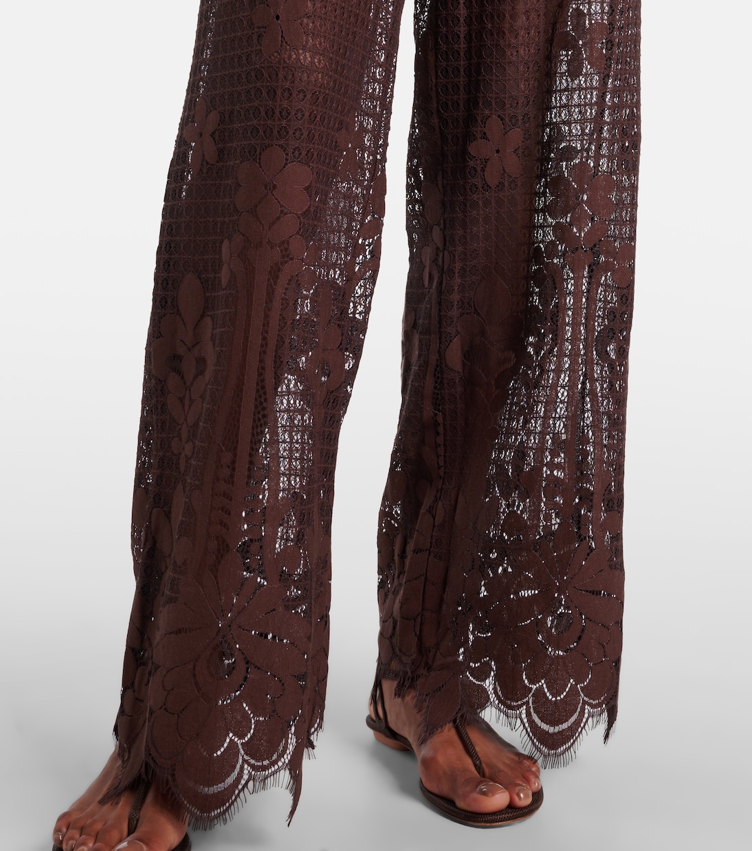 Pantalones anchos Etta de encaje | Melissa Odabash
