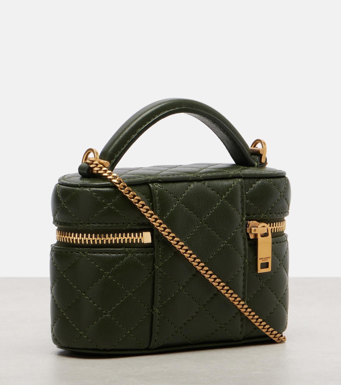 Gaby Micro leather vanity bag | Saint Laurent