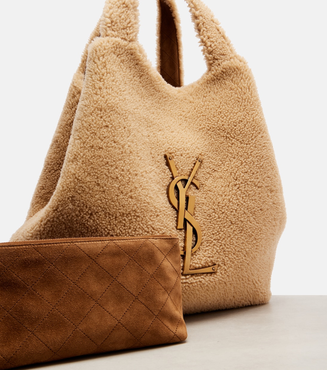 Cabas Icare Maxi en shearling | Saint Laurent