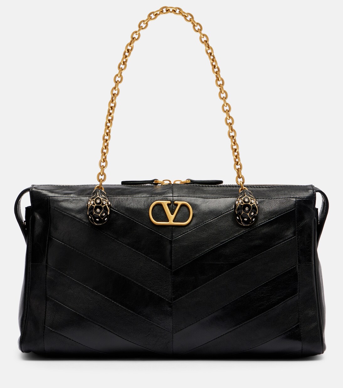 Tote Bag Growl Medium aus Leder | Valentino Garavani
