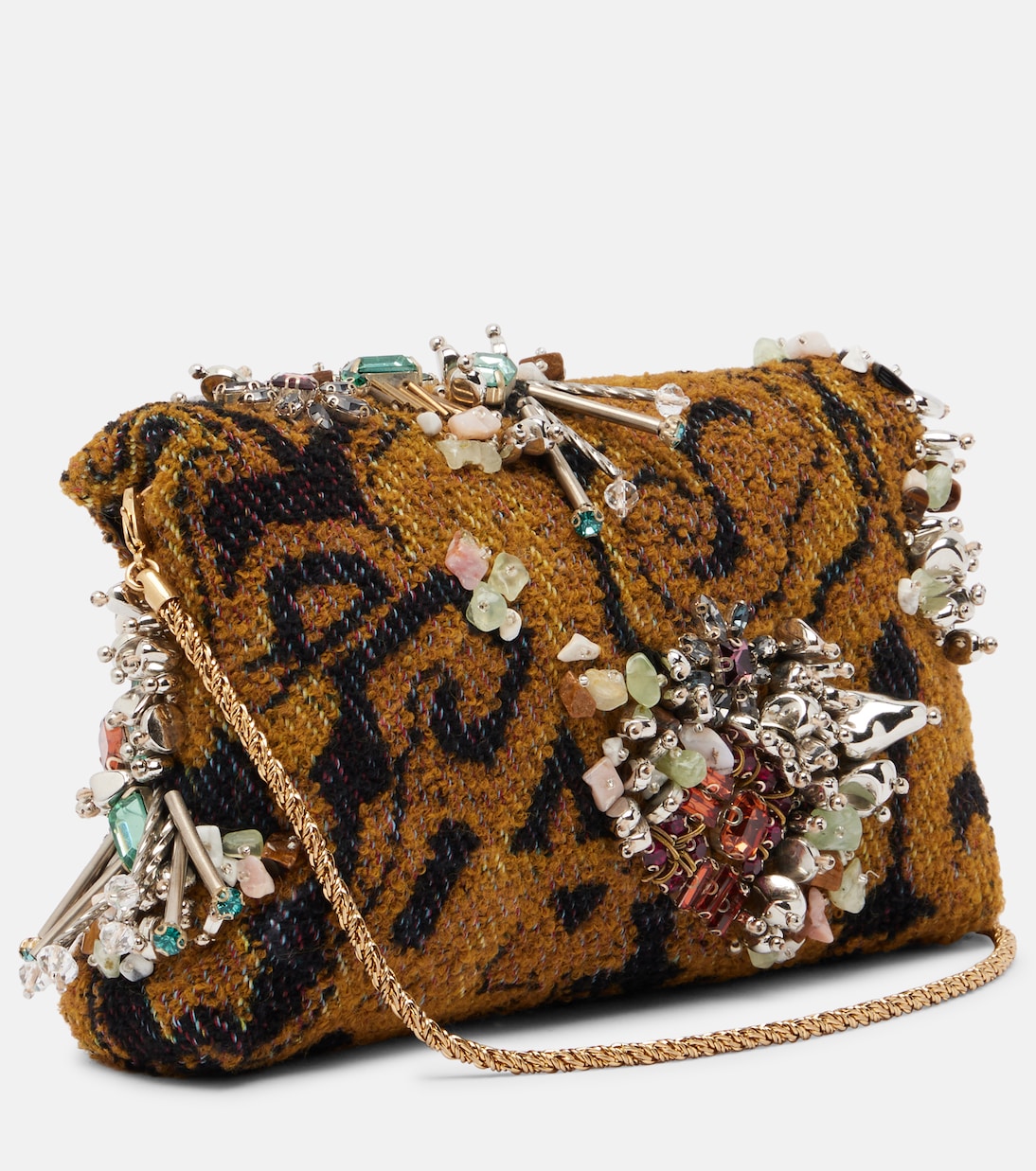 Clutch Small de jacquard adornado  | Dries Van Noten