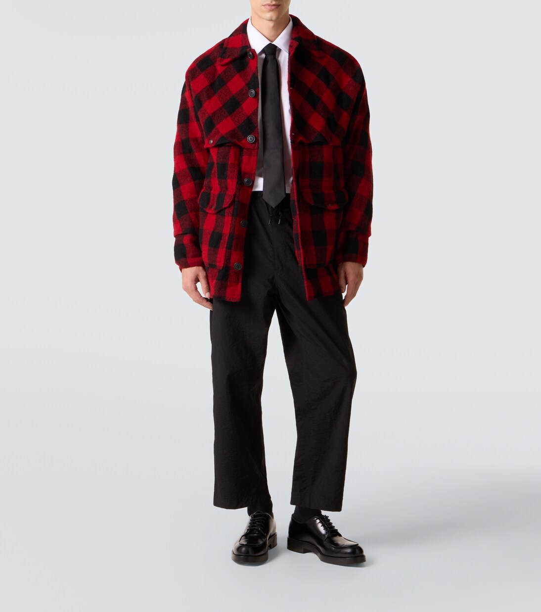 Chaqueta de lana a cuadros | Junya Watanabe