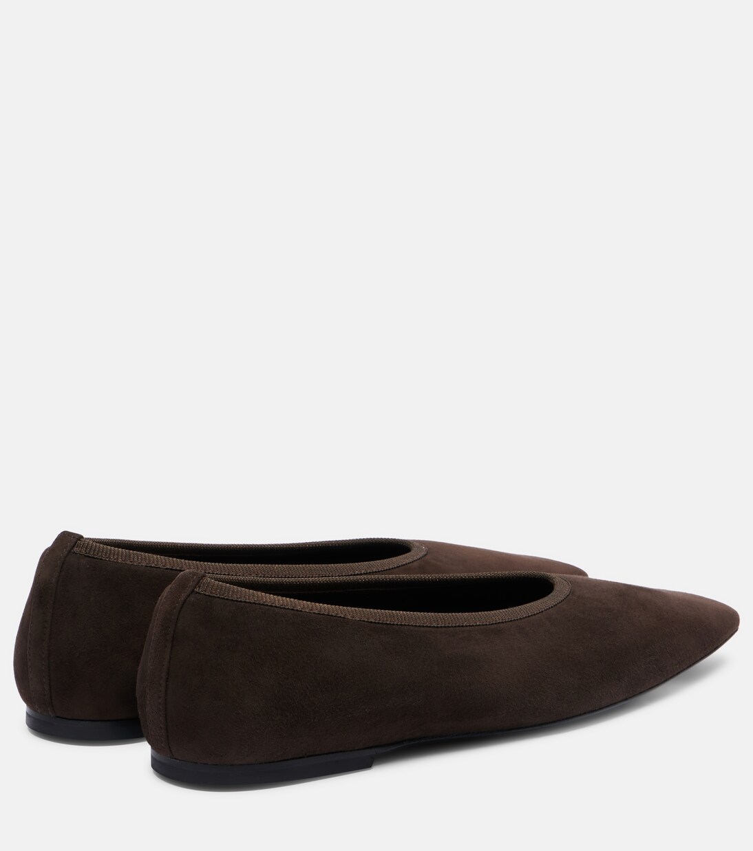 Ballerinas aus Veloursleder | Toteme