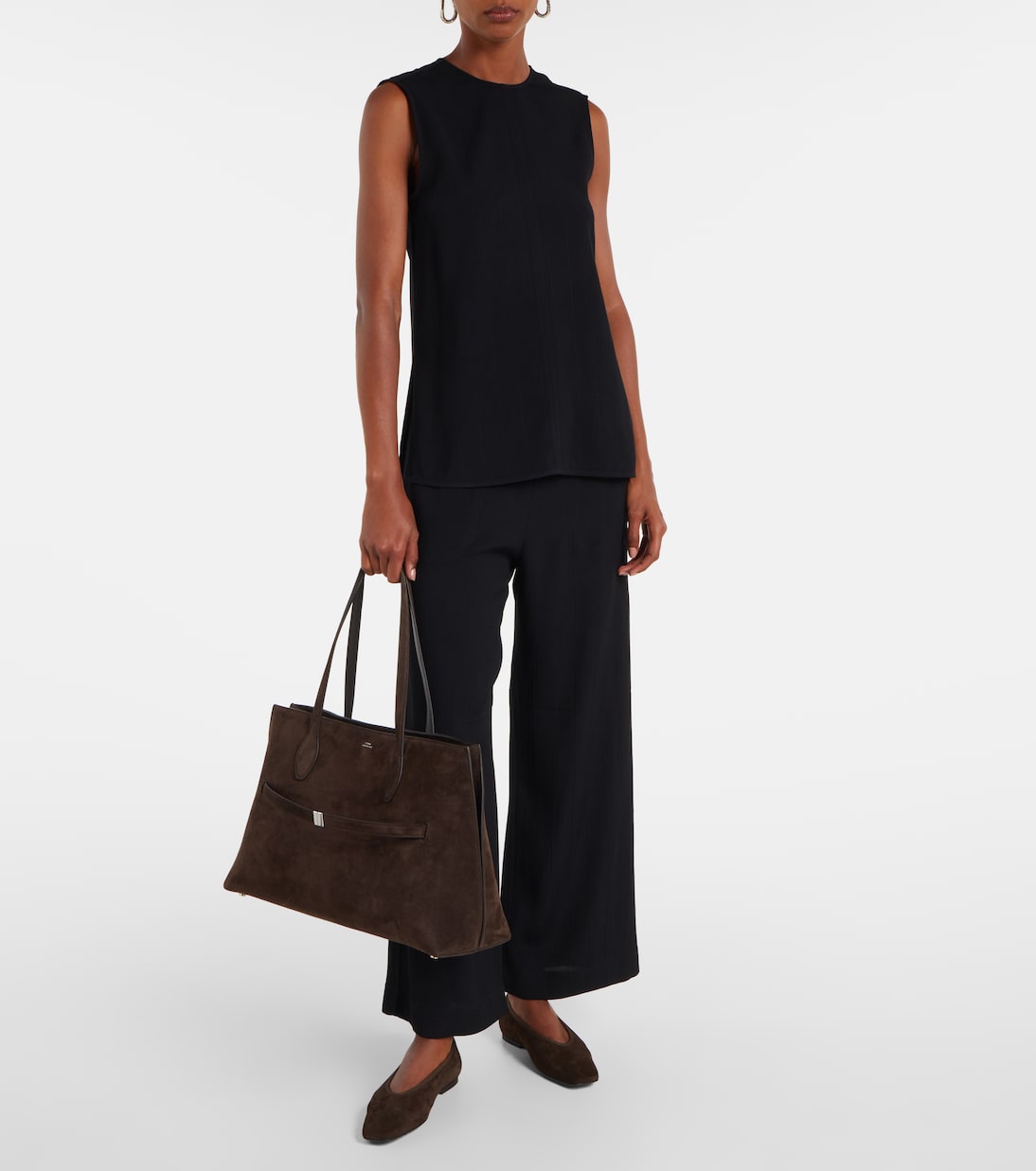 Ballerinas aus Veloursleder | Toteme
